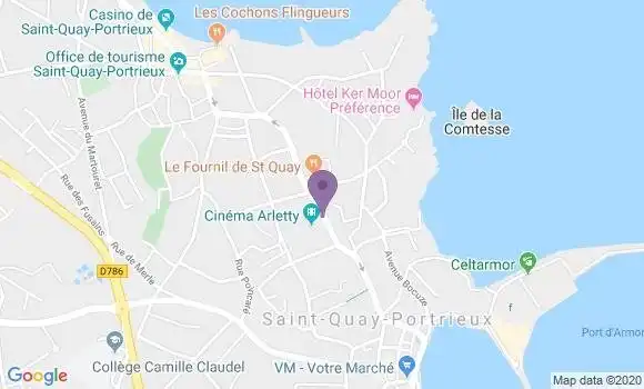Localisation Saint Quay Portrieux - 22410