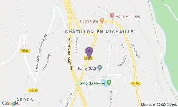 Localisation Chatillon En Michaille Bp - 01200