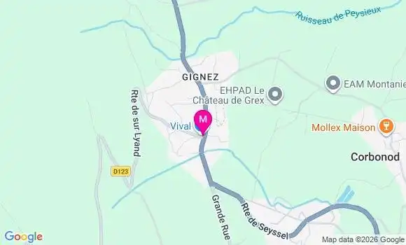 Localisation Magasin Vival - 01420