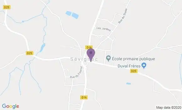Localisation Sevignac Ap - 22250