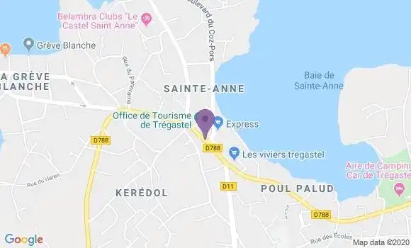 Localisation Tregastel Bp - 22730