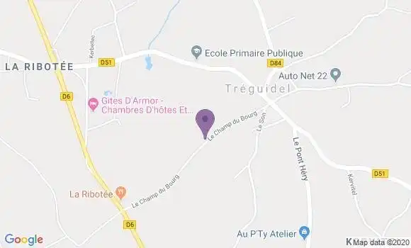 Localisation Treguidel Ap - 22290