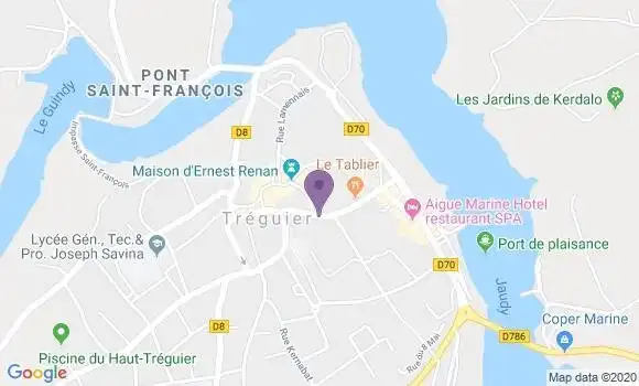 Localisation Treguier - 22220