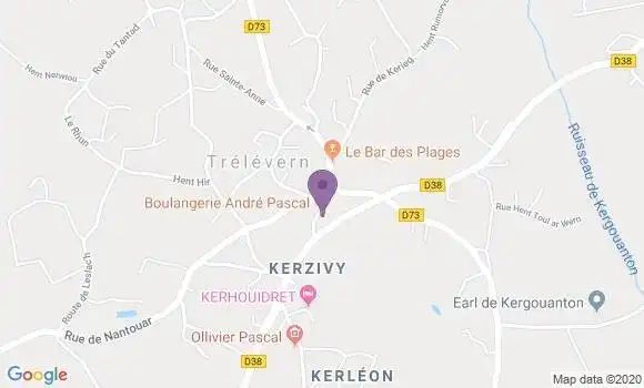Localisation Trelevern Bp - 22660