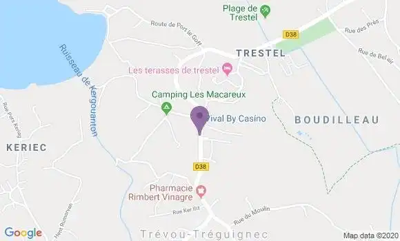 Localisation Trevou Treguignec Bp - 22660