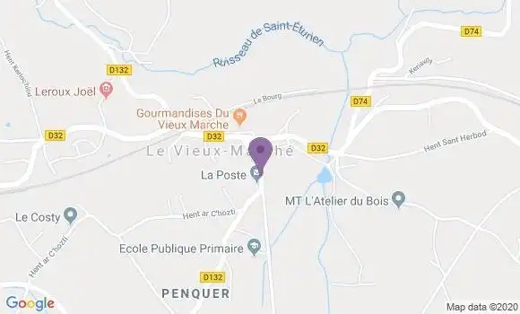 Localisation Le Vieux Marche Bp - 22420