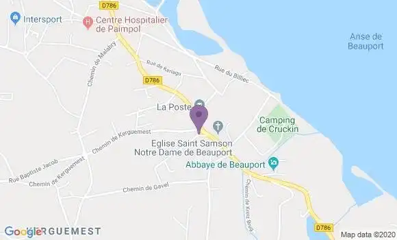 Localisation Paimpol Kerity Bp - 22500