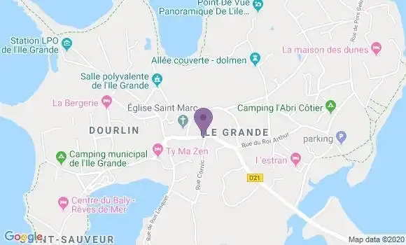 Localisation Ile Grande Bp - 22560