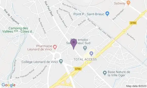 Localisation Saint Brieuc Croix St Lambert Bp - 22000