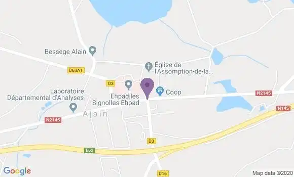 Localisation Ajain Bp - 23380