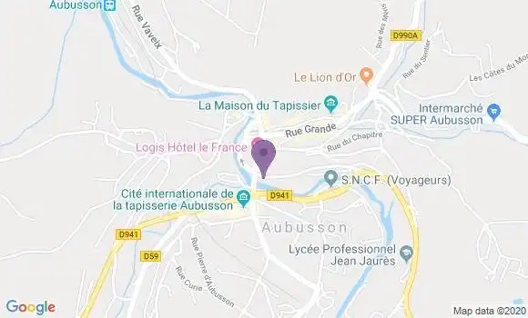 Localisation Aubusson - 23200