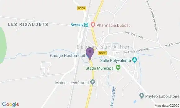 Localisation Bessay sur Allier Bp - 03340
