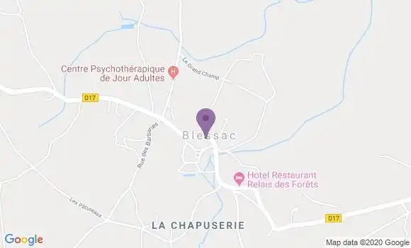 Localisation Blessac Bp - 23200