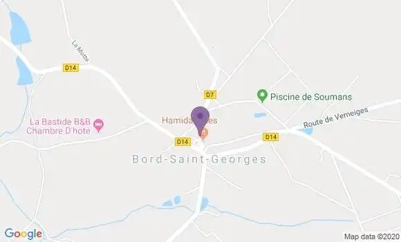 Localisation Bord Saint Georges Bp - 23230
