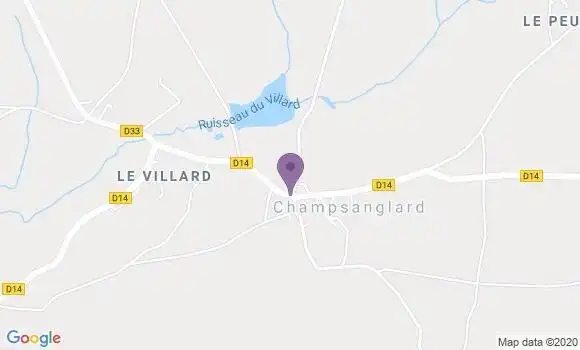 Localisation Champsanglard Ap - 23220
