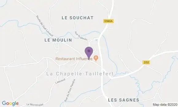Localisation La Chapelle Taillefert Ap - 23000