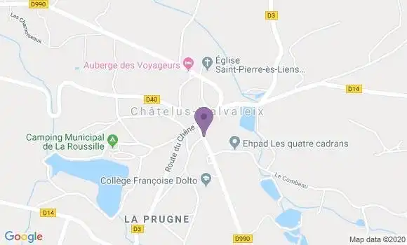 Localisation Chatelus Malvaleix Bp - 23270