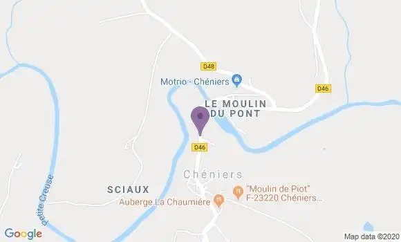Localisation Cheniers Ap - 23220