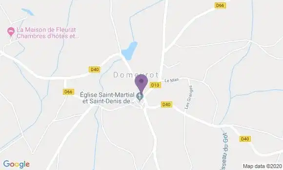 Localisation Domeyrot Ap - 23140