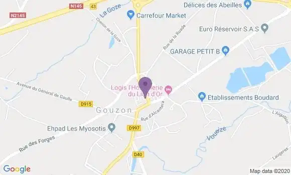 Localisation Gouzon - 23230