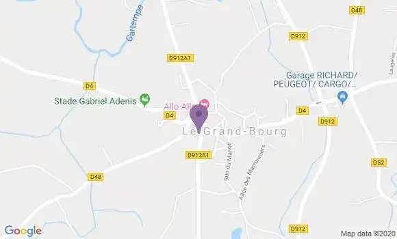 Localisation Le Grand Bourg Bp - 23240