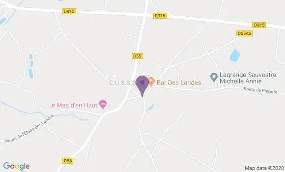 Localisation Lussat Ap - 23170