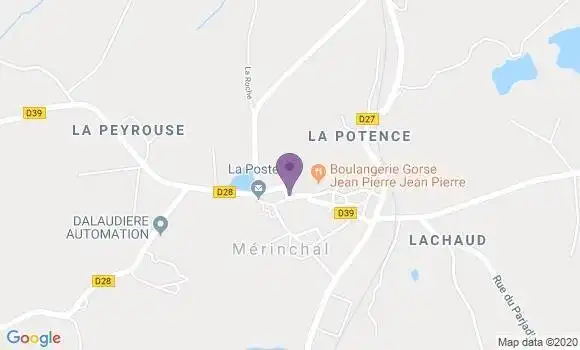 Localisation Merinchal Bp - 23420