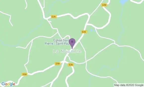 Localisation La Nouaille Ap - 23500