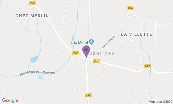 Localisation Nouzerines Pp - 23600