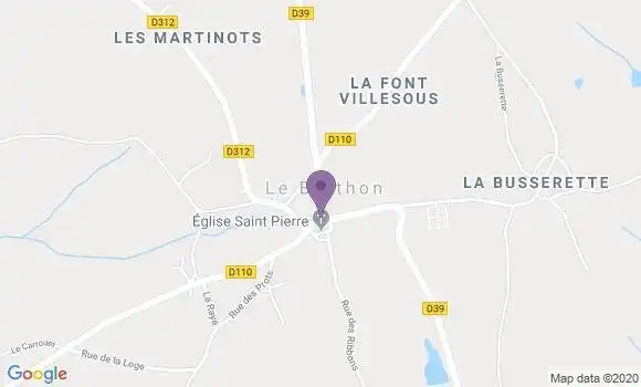 Localisation Le Brethon Ap - 03350