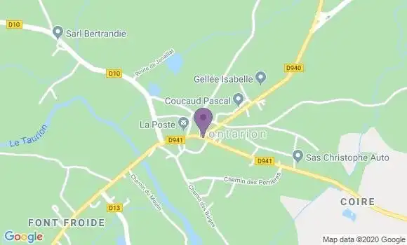 Localisation Pontarion - 23250