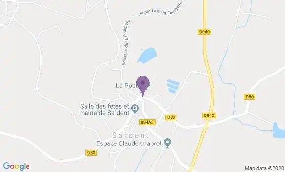 Localisation Sardent Bp - 23250