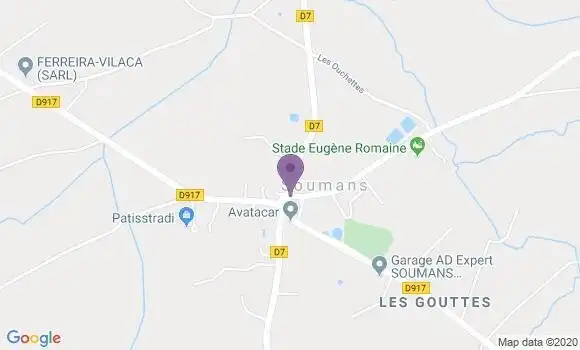 Localisation Soumans Bp - 23600