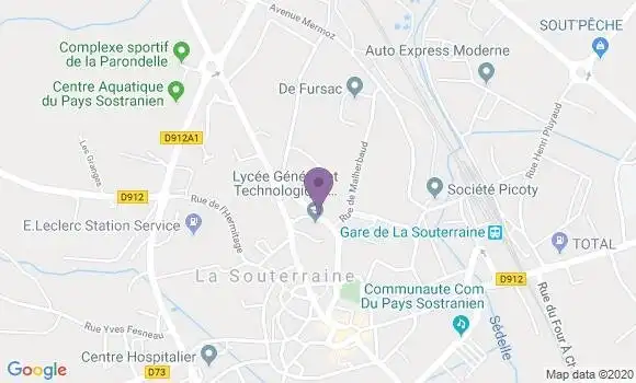 Localisation La Souterraine - 23300