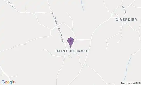Localisation Saint Georges la Pouge Ap - 23250