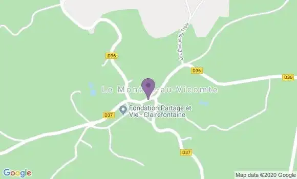 Localisation St Hilaire le Chateau Pp - 23250