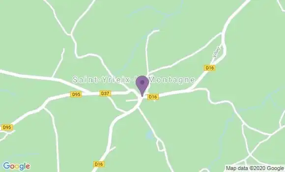 Localisation Saint Yrieix la Montagne Ap - 23460