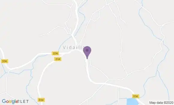 Localisation Vidaillat Bp - 23250