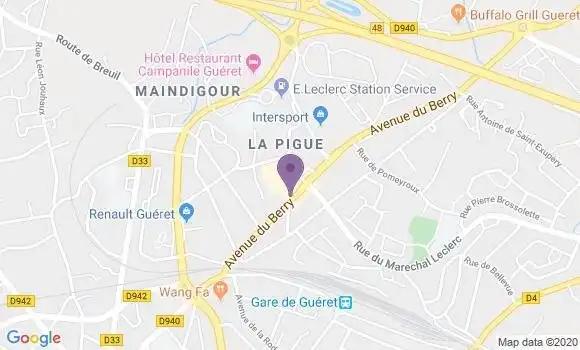 Localisation Gueret Rp Bp - 23011