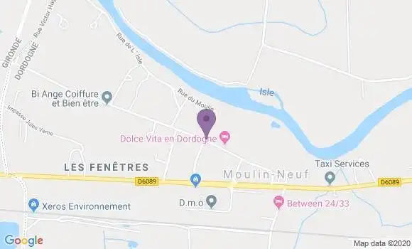 Localisation Moulin Neuf Ap - 24700
