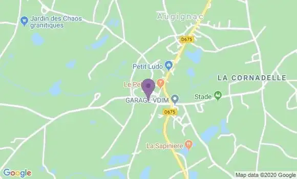 Localisation Augignac Bp - 24300
