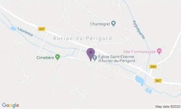 Localisation Auriac du Perigord Ap - 24290
