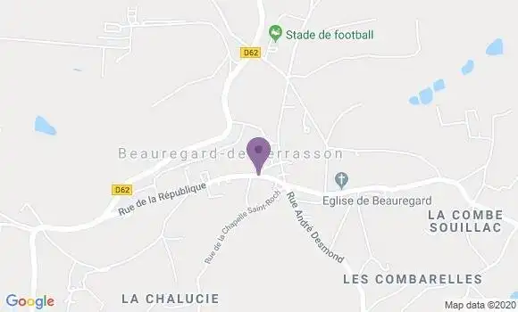 Localisation Beauregard Ap - 24120