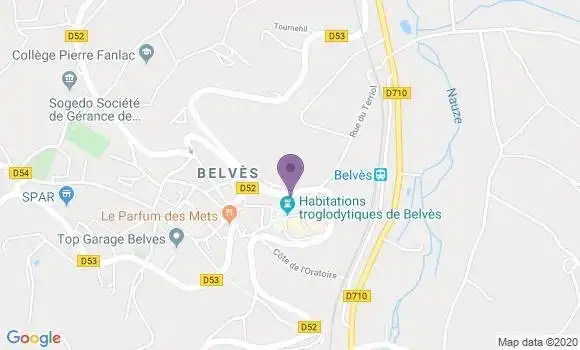 Localisation Belves - 24170