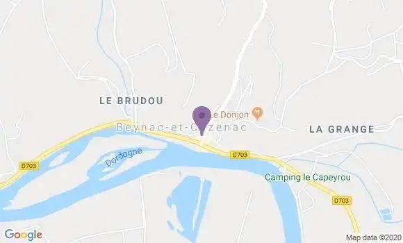 Localisation Beynac et Cazenac Bp - 24220