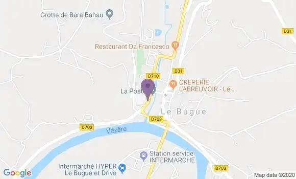 Localisation Le Bugue - 24260