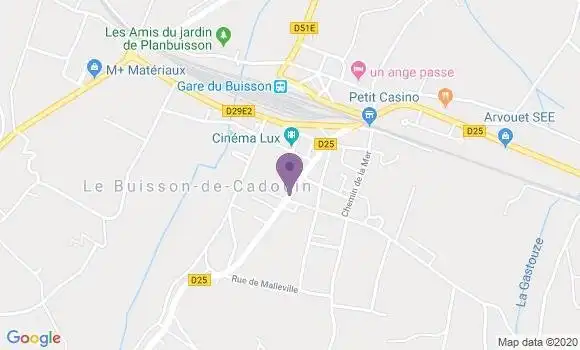 Localisation Le Buisson de Cadouin - 24480