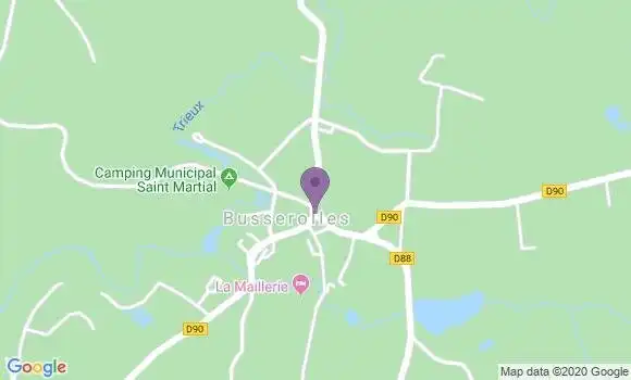 Localisation Busserolles Ap - 24360