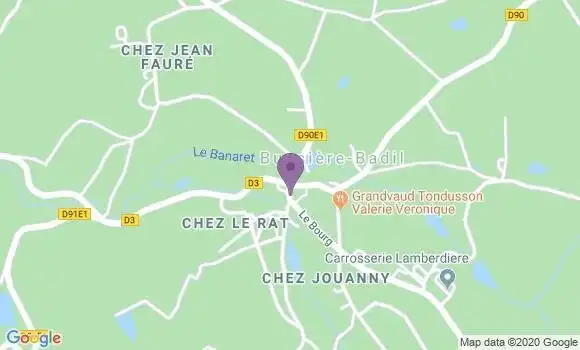 Localisation Bussiere Badil Bp - 24360