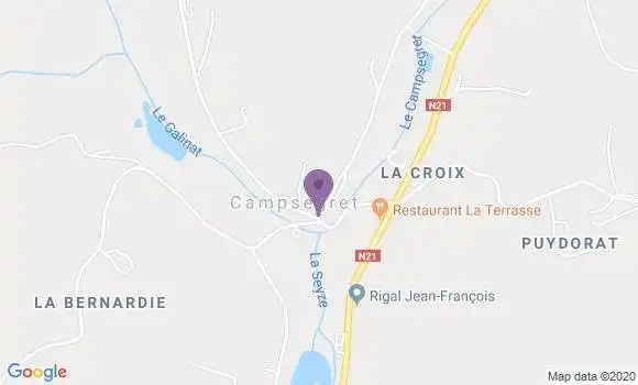 Localisation Campsegret Ap - 24140